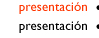 presentaci&oacute;n