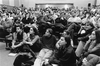 P&uacute;blico de uno de los actos de la Residencia de Estudiantes en su nueva etapa.