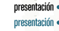 presentaci&oacute;n