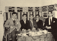 Louis Eaton-Daniel, Juan Centeno, Federico García Lorca, Emilio Prados,and José Bello at la Residencia de Estudiantes, Madrid, 1924. Louis Eaton-Daniel, Juan Centeno, Federico García Lorca, Emilio Prados,and José Bello at la Residencia de Estudiantes, Madrid, 1924.