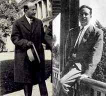 Vicente Aleixandre en la puerta central del Museo del Prado, 1928. A la derecha, Severo Ochoa en la balconada del Pabellón Transatlántico en la Residencia de Estudiantes, Madrid, hacia 1930 Vicente Aleixandre en la puerta central del Museo del Prado, 1928. A la derecha, Severo Ochoa en la balconada del Pabellón Transatlántico en la Residencia de Estudiantes, Madrid, hacia 1930