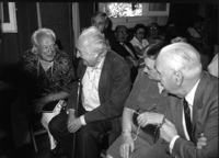 Rafael Alberti y Gabriel Celaya en la Residencia de Estudiantes, Madrid, 1996. Rafael Alberti y Gabriel Celaya en la Residencia de Estudiantes, Madrid, 1996.