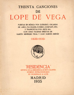 treinta canciones de lope de vega