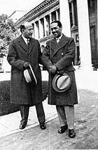 Luis Cernuda and Vicente Aleixandre in front of the Prado Museum, Madrid, 1928 
