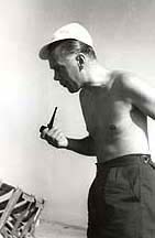 Luis Cernuda on the beach in Acapulco, 1950s