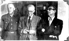De izquierda a derecha, Luis Cernuda, Jos&eacute; Moreno Villa y Emilio Prados, M&eacute;xico, a&ntilde;os 50