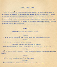 Luis Cernuda, texto mecanoscrito con correcciones manuscritas de El relojero o La familia interrumpida, invierno de 1937-1938