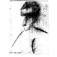 Sin T&iacute;tulo (Pancho Coss&iacute;o) h.1921. Tinta sobre papel, 140x103 mm