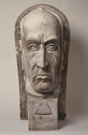 Alberto S&aacute;nchez, Cabeza de G&oacute;ngora, 1927. Modelado en escayola patinada