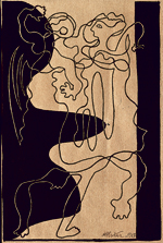 Manuel &Aacute;ngeles Ortiz, Composici&oacute;n, 1927. L&aacute;piz sobre papel, 18 x 24 cm