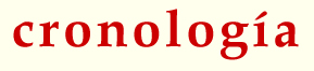 cronolog&iacute;a