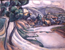 Joaquim Sunyer, Arroyo de Ribes, 1913. &Oacute;leo sobre tela, 77,5 x 98 cm. Colecci&oacute;n particular 