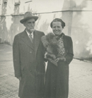 Juan Ram&oacute;n Jim&eacute;nez y Zenobia Camprub&iacute; en Buenos Aires, agosto de 1948. Sala Zenobia y Juan Ram&oacute;n Jim&eacute;nez, Universidad de Puerto Rico 