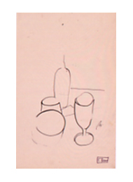 Francisco Bores, Sin t&iacute;tulo (Bodeg&oacute;n de la taza de caf&eacute;), h. 1925