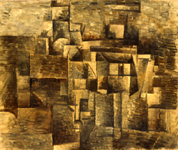 Pablo Ruiz Picasso, Flacon et livres (Frasco y libros), h. 1910-1911