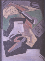 Mar&iacute;a Blanchard, Suite de la presse (Bodeg&oacute;n cubista), 1917