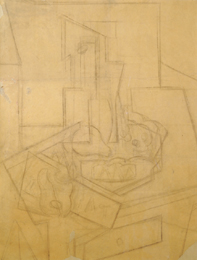 Mar&iacute;a Blanchard, Bodeg&oacute;n, s.a. L&aacute;piz sobre papel, 55,7 x 73 cm