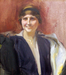 Joaqu&iacute;n Sorolla, Retrato de Zenobia Camprub&iacute;, 1918. &Oacute;leo sobre lienzo, 66 x 58 cm
