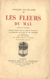 Charles Baudelaire, Les fleurs du mal, Par&iacute;s, Georges Cres et Cie. &Eacute;diteurs, 1917