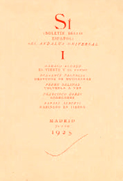 S&iacute; (Bolet&iacute;n Bello Espa&ntilde;ol), Madrid, Le&oacute;n S&aacute;nchez Cuesta, julio de 1925