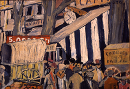 Joaqu&iacute;n Torres Garc&iacute;a, El entoldado, 1917. &Oacute;leo sobre cart&oacute;n, 65 x 73 cm