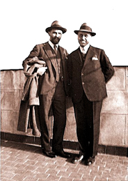 Juan Ram&oacute;n Jim&eacute;nez y Juan Guerrero Ruiz, Madrid, hacia 1930