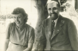 Juan Ram&oacute;n Jim&eacute;nez con la actriz Berta Singerman en La Habana, abril de 1938