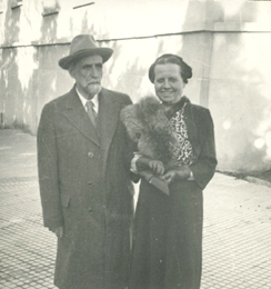 Juan Ram&oacute;n Jim&eacute;nez y Zenobia Camprub&iacute; en Buenos Aires, agosto de 1948