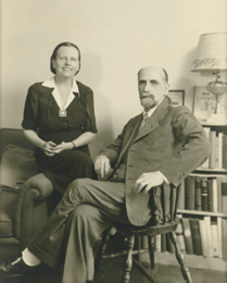 Zenobia Camprub&iacute; y Juan Ram&oacute;n Jim&eacute;nez en Maryland, hacia 1941