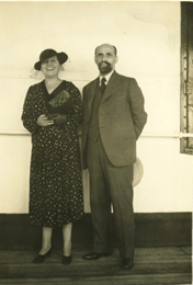 Zenobia Camprub&iacute; y Juan Ram&oacute;n Jim&eacute;nez en Maryland, hacia 1941