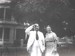 Zenobia Camprub&iacute; y Juan Ram&oacute;n Jim&eacute;nez en Maryland, hacia 1941