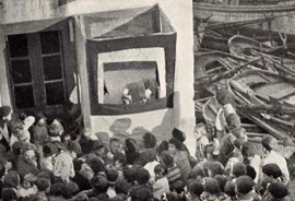 Estreno del Retablo de Fantoches en Malpica (A Coru&ntilde;a), 20 de octubre de 1933. Residencia de Estudiantes, Madrid