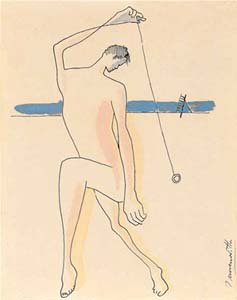 Hombre en la playa, hacia 1932 Hombre en la playa, hacia 1932