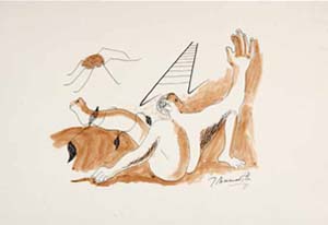Sin t�tulo [Figura, ara�a y escalera], 1931