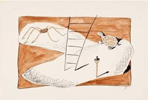 Sin t�tulo [Escalera, ara�a, tortuga y farol], 1931