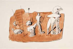 Sin t�tulo [Tortuga y esculturas], hacia 1931