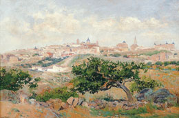 Aureliano de Beruete y Moret, Vista de Toledo, 1907. &Oacute;leo sobre lienzo, 67,5 x 101 cm 