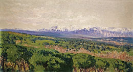 Aureliano de Beruete y Moret, El Guadarrama, 1911. &Oacute;leo sobre lienzo, 56 x 102 cm