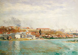 Aureliano de Beruete y Moret, Madrid desde el Manzanares, s. a. &Oacute;leo sobre lienzo, 57 x 81 cm