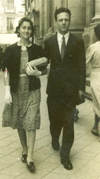 Manuel de Ter&aacute;n y Fernanda Troyano en Madrid, 1929