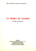 Zulueta Artaloytia, Jos&eacute; Antonio: La Tierra de C&aacute;ceres. Estudio de Geograf&iacute;a Agraria. Publicaci&oacute;n: La Tierra de C&aacute;ceres. Estudio geogr&aacute;fico, Madrid, Instituto Juan Sebasti&aacute;n Elcano-Universidad Aut&oacute;noma de Madrid, 1977