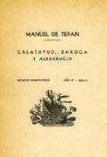 «Calatayud, Daroca y Albarracín. Notas de Geografía urbana», Estudios Geográficos, año III, núm. 6, Madrid, febrero, págs. 163-202 + 12 láminas. «Calatayud, Daroca y Albarracín. Notas de Geografía urbana», Estudios Geográficos, año III, núm. 6, Madrid, febrero, págs. 163-202 + 12 láminas.