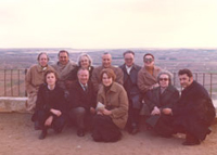 Manuel de Ter&aacute;n con un grupo de amigos del Ciclo Cultural Politeia durante una excusi&oacute;n a Toro (Zamora), finales de marzo de 1975